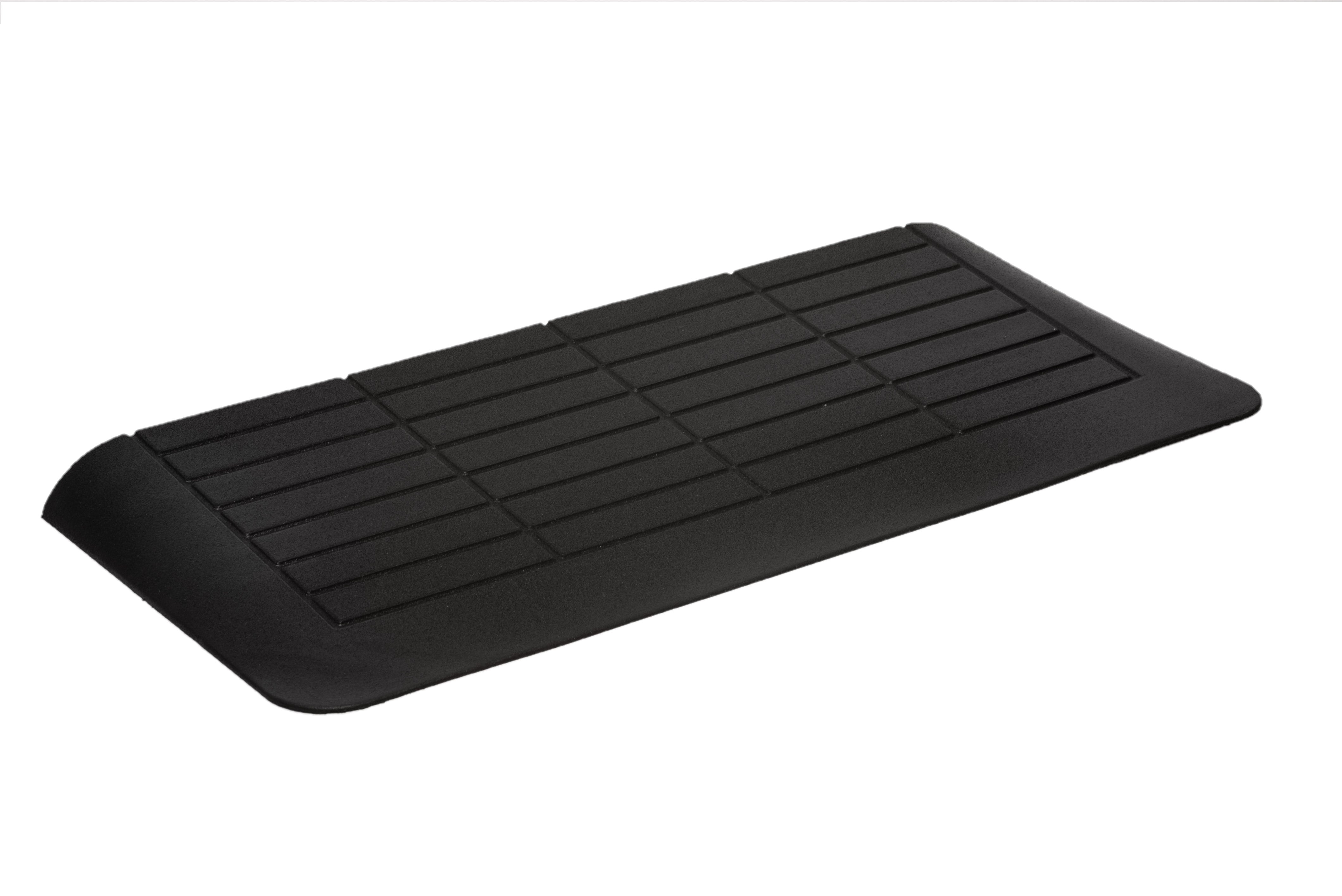 Gummi Rampe, Türschwellenrampe, Gummi Keile mit Anti-Rutsch Oberfläche für Innen- und Außenbereich von hablicare®